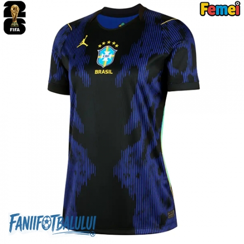 Brazilia Echipament de Fotbal Replică Mondial 2026 Femei Deplasare Brazilia Echipament de Fotbal Replică Mondial 2026 Femei Deplasare